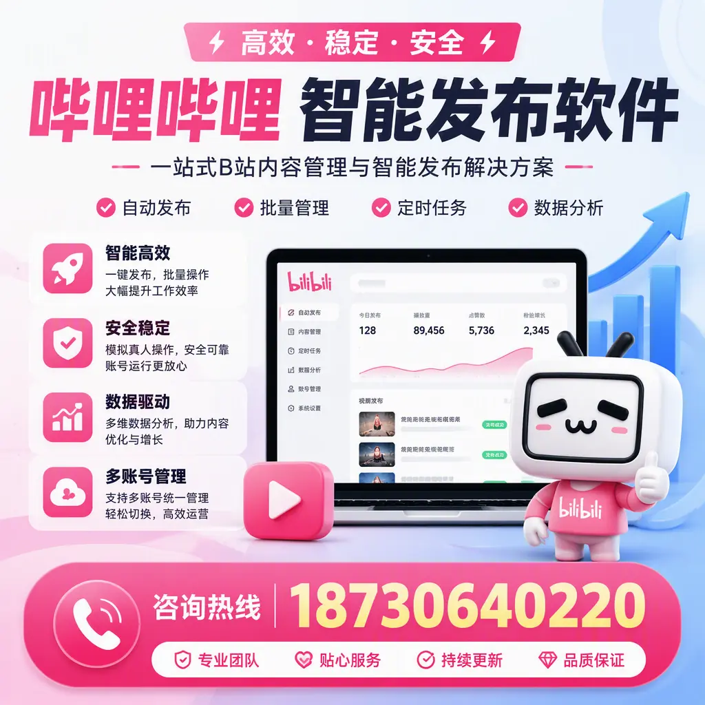 哔哩哔哩智能发布软件适用场景分析：在 榆林 的最佳实践